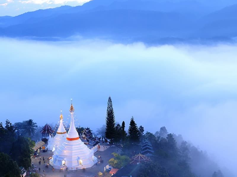 วิวเมืองแม่ฮ่องสอนจากดอยกองมู