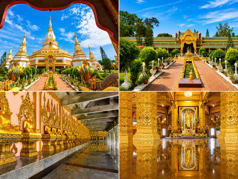 พระมหาเจดีย์ชัยมงคล วัดผาน้ำทิพย์เทพประสิทธิ์วนาราม จังหวัดร้อยเอ็ด